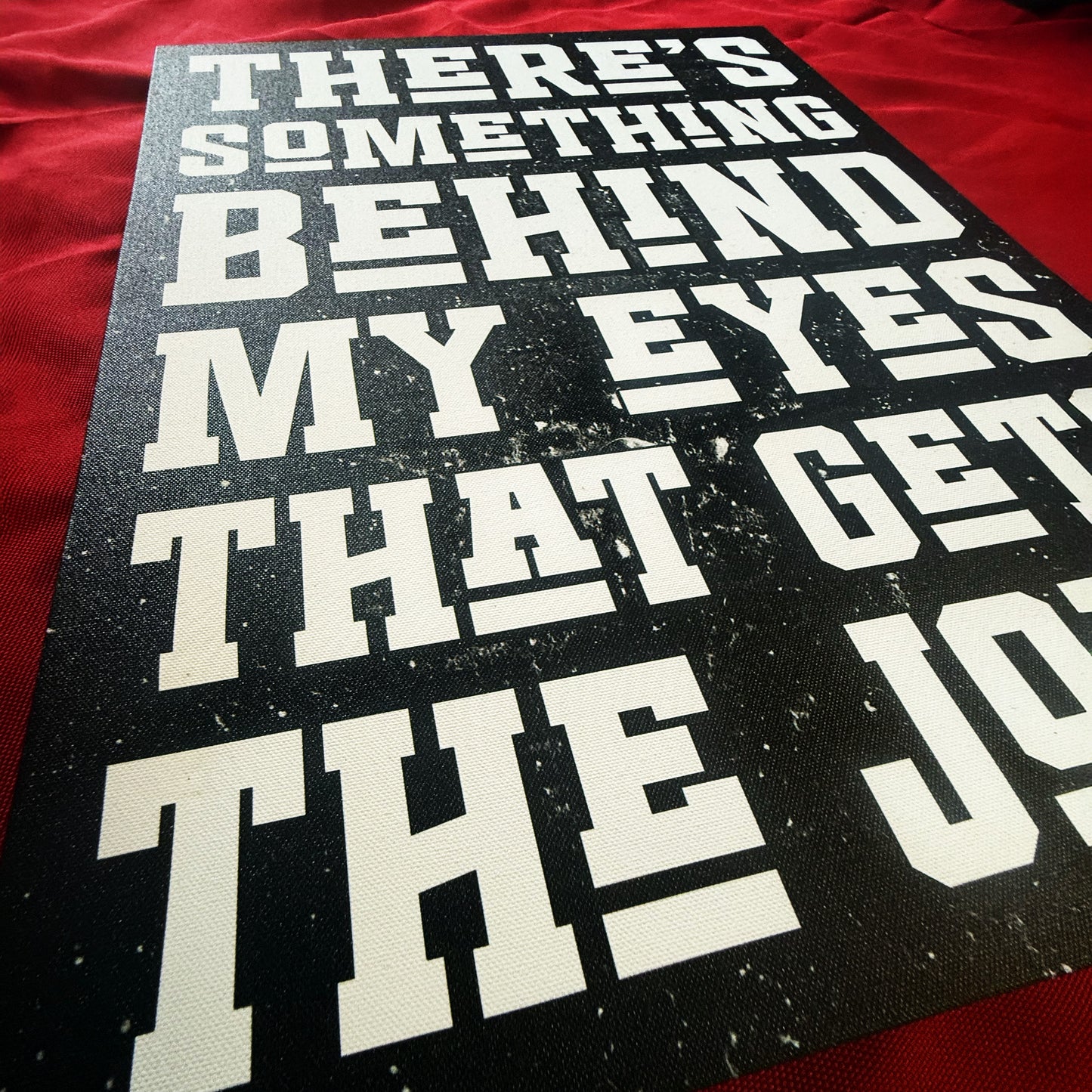 NOT FINAL - need to make variations too - Premium Canvas Quote Art "The Joke" by Artist & Designer Lucas Gillon