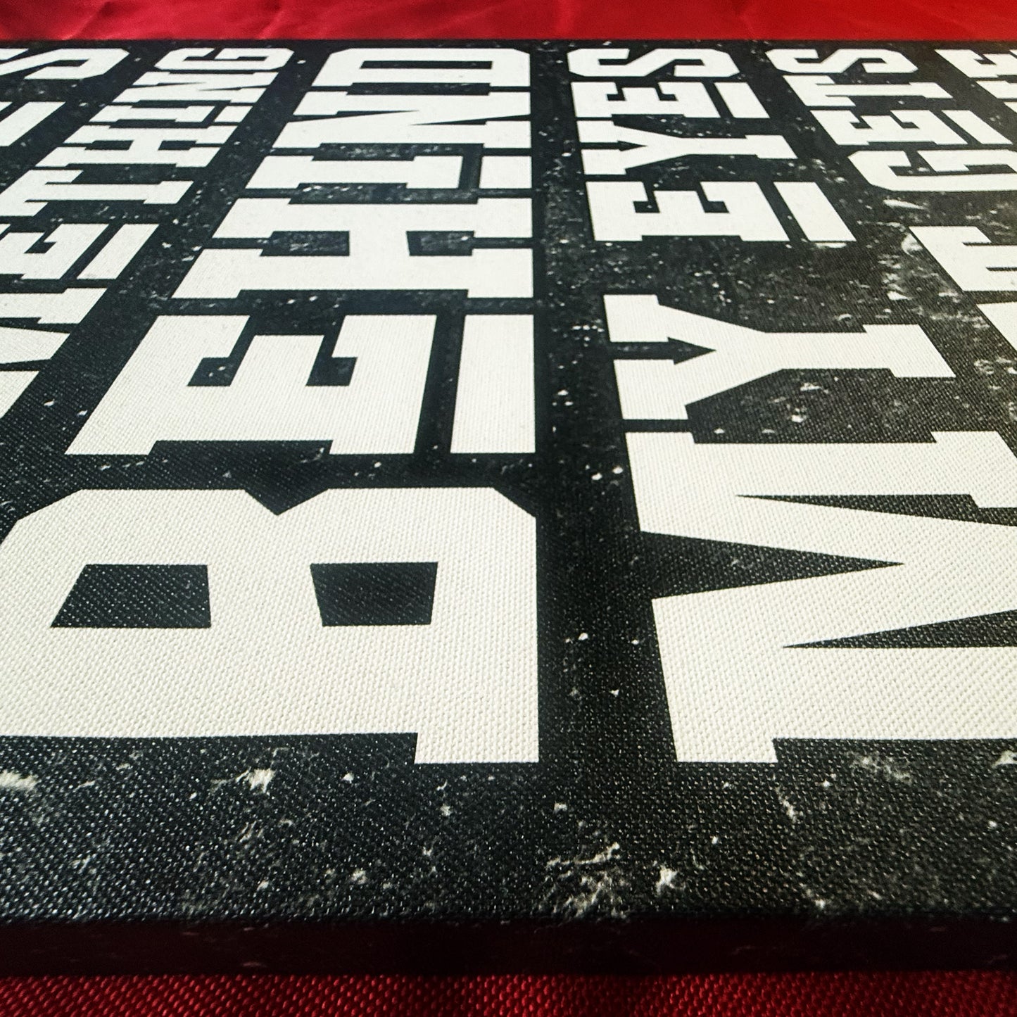 NOT FINAL - need to make variations too - Premium Canvas Quote Art "The Joke" by Artist & Designer Lucas Gillon