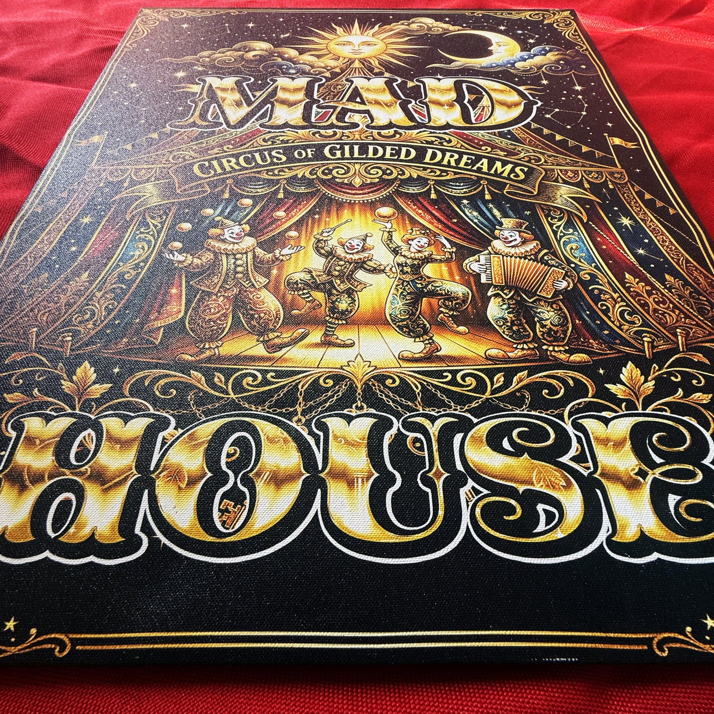 NOT FINAL - need to make variations too - Premium White Framed Quote Art "Mad House" by Artist & Designer Lucas Gillon
