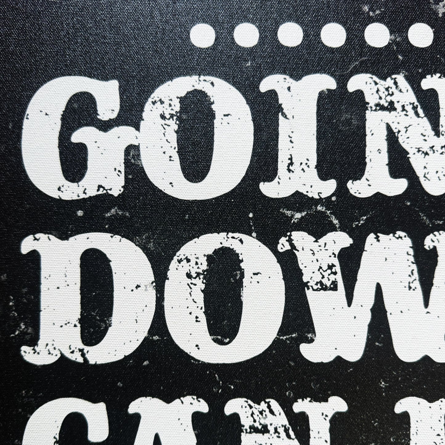 NOT FINAL - variations - Premium Canvas Quote Art "Going Down Can Be Fun Too" by Artist & Designer Lucas Gillon