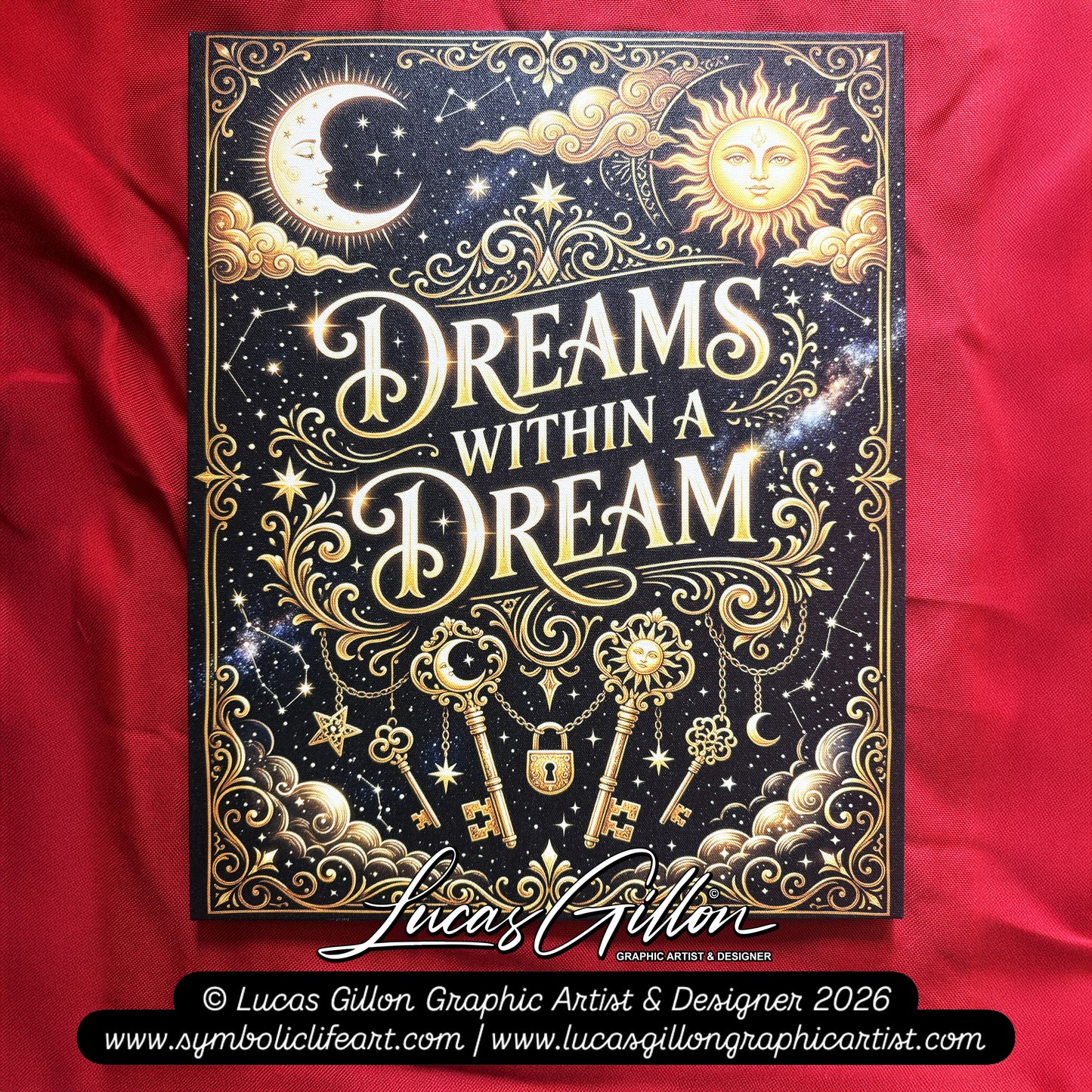 NOT FINAL - need to make variations too - Premium Canvas Art "Dreams Within a Dream" by Artist & Designer Lucas Gillon