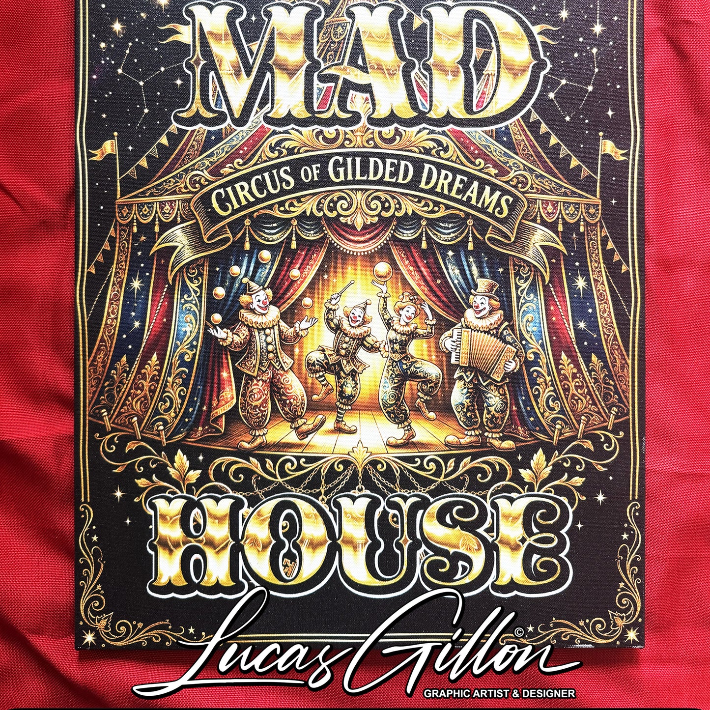NOT FINAL - need to make variations too - Premium White Framed Quote Art "Mad House" by Artist & Designer Lucas Gillon